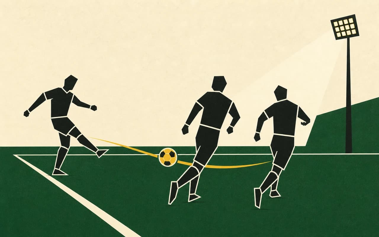 Assistências · um passe quebrando as linhas